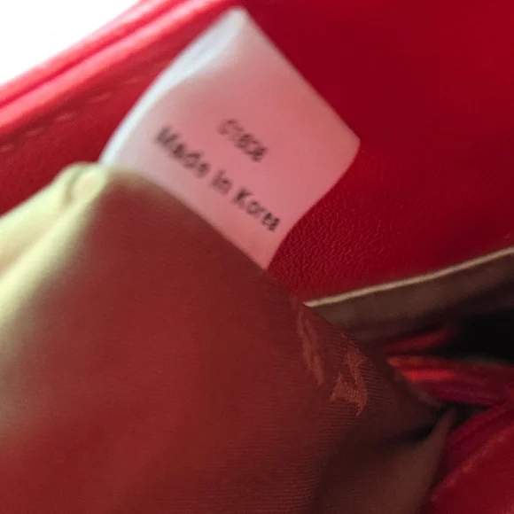 MCM Red Quilted Shoulder Bag EUC - Picture 8 of 10